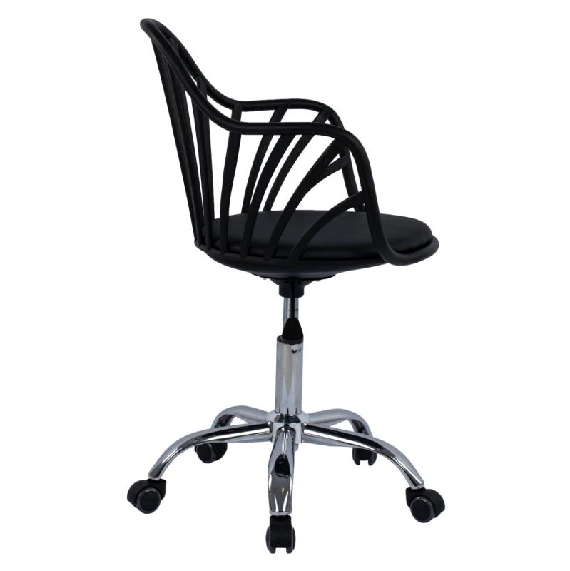 ΚΑΡΕΚΛΑ ΓΡΑΦΕΙΟΥ BECKY HM8457.02 ΣΕ ΜΑΥΡΟ ΧΡΩΜΑ 4 ΚΑΡΕΚΛΑ ΓΡΑΦΕΙΟΥ BECKY HM8457.02 ΣΕ ΜΑΥΡΟ ΧΡΩΜΑ - Image 4