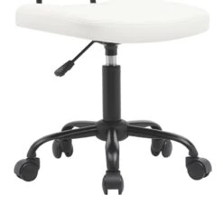 Καρέκλα γραφείου Sedia Pakoworld Pu σε λευκή απόχρωση 50x50x75-85εκ -Vougioukas karekla grapheioi sedia pakoworld pu se leiki apochrosi 50 50 75 85ek 6