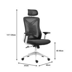 Καρέκλα γραφείου διευθυντή Andrew Pakoworld Mesh ανθρακί 65x61x125εκ -Vougioukas karekla grapheioi thieithinti andrew pakoworld mesh anthraki 65 61 125ek 12