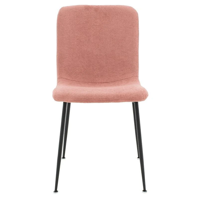 Καρέκλα Gratify Pakoworld ύφασμα μπουκλέ σάπιο μήλο-πόδι μαύρο 4 Καρέκλα Gratify Pakoworld ύφασμα μπουκλέ σάπιο μήλο-πόδι μαύρο - Image 4