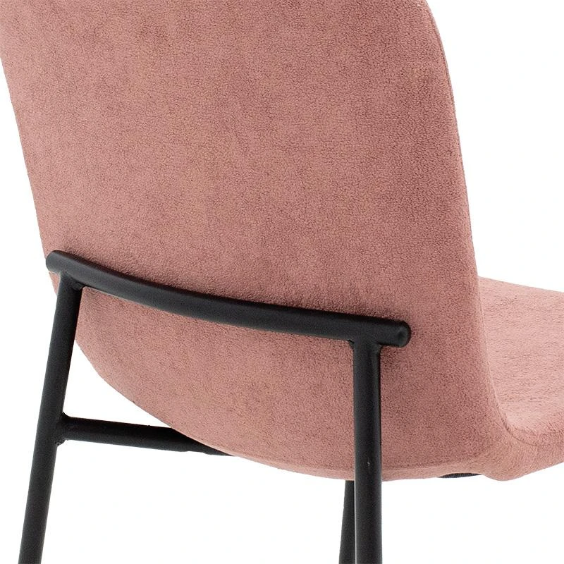 Καρέκλα Gratify Pakoworld ύφασμα μπουκλέ σάπιο μήλο-πόδι μαύρο 7 Καρέκλα Gratify Pakoworld ύφασμα μπουκλέ σάπιο μήλο-πόδι μαύρο - Image 7