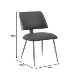 Καρέκλα Ubane Pakoworld μαύρο Pu-πόδι καρυδί μέταλλο 53x62.5x85εκ 17 Καρέκλα Ubane Pakoworld μαύρο Pu-πόδι καρυδί μέταλλο 53x62.5x85εκ -Vougioukas karekla ubane pakoworld mairo pu pothi karithi metallo 53 62 5 85ek 8