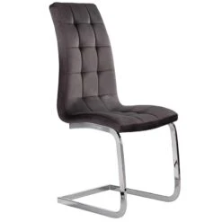 Semina Καρέκλα Μεταλλική Βελουτέ 42x43x101εκ