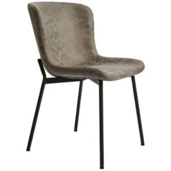 Melina Καρέκλα Μεταλλική Ύφασμα Suede 48x59x80εκ