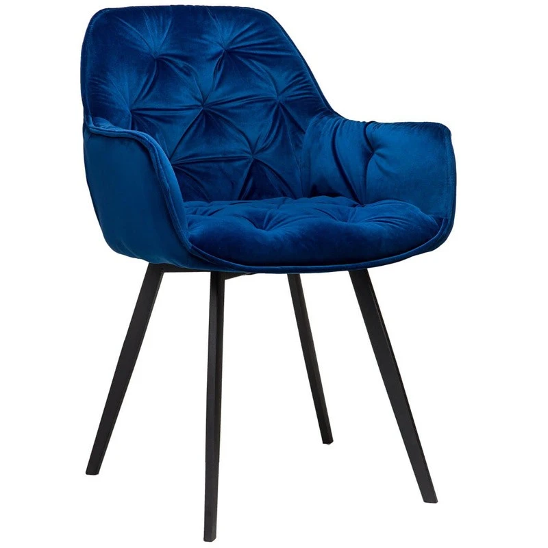 Samantha Πολυθρόνα Μεταλλική Βελουτέ 59x62x86εκ 2 Samantha Πολυθρόνα Μεταλλική Βελουτέ 59x62x86εκ - Image 2