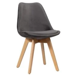 Demy Καρέκλα Ξύλινη Βελουτέ 49x54x83εκ -Vougioukas karekles kouzinas trapezarias 4