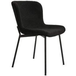 Melina Καρέκλα Μεταλλική Ύφασμα Teddy 48x59x80εκ -Vougioukas karekles kouzinas trapezarias 56