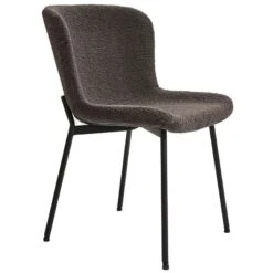 Melina Καρέκλα Μεταλλική Ύφασμα Teddy 48x59x80εκ -Vougioukas karekles kouzinas trapezarias 58