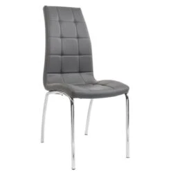 Amelia Καρέκλα Μεταλλική PU 42x43x95εκ