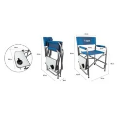 Sierrene Πολυθρόνα Σκηνοθέτη Σιδερένια Με Τραπέζι -Vougioukas karekles sakidia paralias 11