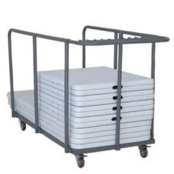 Μεταλλικό Καρότσι για Τραπέζια Catering 180x85x100εκ 5 Μεταλλικό Καρότσι για Τραπέζια Catering 180x85x100εκ -Vougioukas karotsia trolley metaforas catering 2