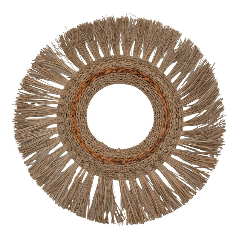 Καθρέπτης Fiole Inart ψάθα σε φυσική απόχρωση Φ90x6εκ 2 Καθρέπτης Fiole Inart ψάθα σε φυσική απόχρωση Φ90x6εκ - Image 2