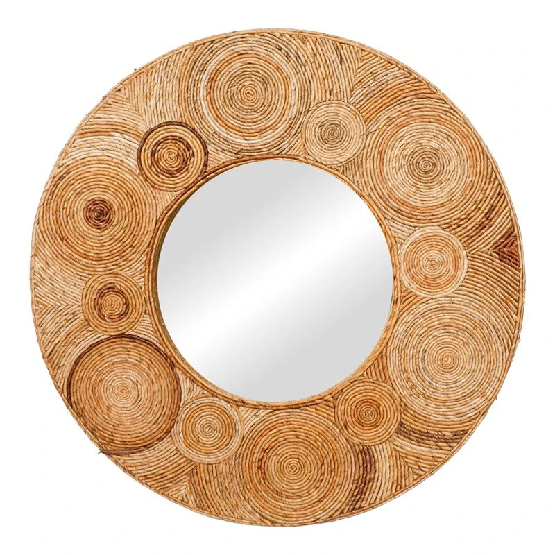 Καθρέπτης Klare Inart μπανάνα ξύλο σε φυσική απόχρωση Φ80x5εκ 2 Καθρέπτης Klare Inart μπανάνα ξύλο σε φυσική απόχρωση Φ80x5εκ - Image 2