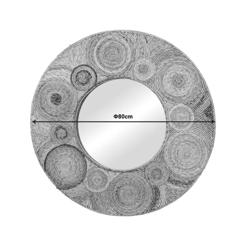 Καθρέπτης Klare Inart μπανάνα ξύλο σε φυσική απόχρωση Φ80x5εκ 1 Καθρέπτης Klare Inart μπανάνα ξύλο σε φυσική απόχρωση Φ80x5εκ