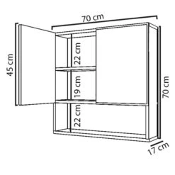Καθρέπτης μπάνιου Zante Pakoworld λευκό 70x17x70εκ 9 Καθρέπτης μπάνιου Zante Pakoworld λευκό 70x17x70εκ -Vougioukas kathreptis mpanioi zante pakoworld leiko 70 17 70ek 4