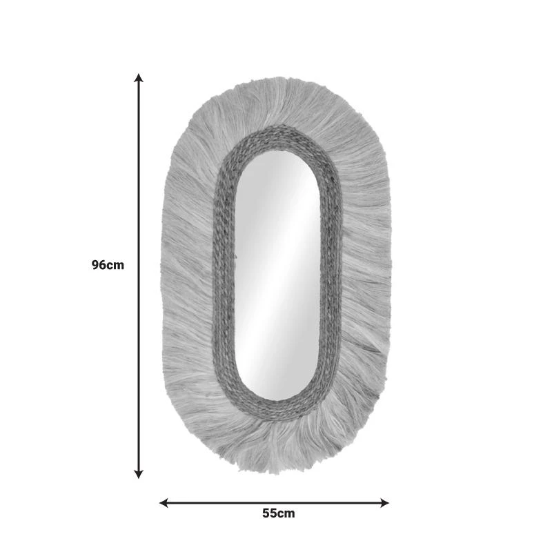 Καθρέπτης Nabore Inart Abaca σε φυσικό χρώμα 55x4x96εκ 1 Καθρέπτης Nabore Inart Abaca σε φυσικό χρώμα 55x4x96εκ
