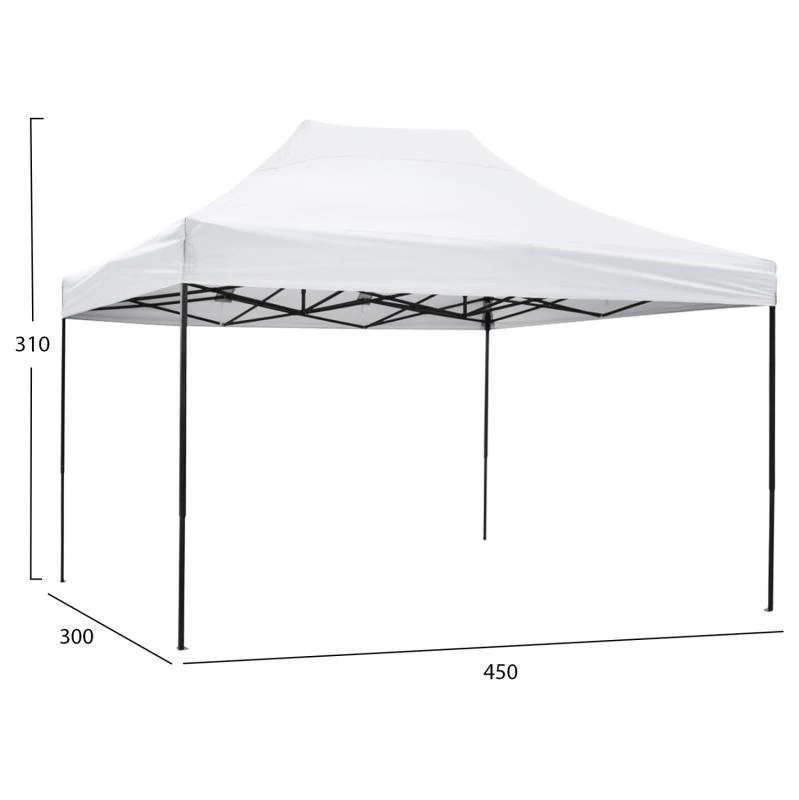 ΚΙΟΣΚΙ/GAZEBO MATTHEW HM6311 ΠΤΥΣΣΟΜΕΝΟ-ΣΚΕΛΕΤΟΣ ΜΕΤΑΛ.ΜΑΥΡΟΣ-ΛΕΥΚΟ ΥΦΑΣΜΑ 3x4,5x3,10Yμ 2 ΚΙΟΣΚΙ/GAZEBO MATTHEW HM6311 ΠΤΥΣΣΟΜΕΝΟ-ΣΚΕΛΕΤΟΣ ΜΕΤΑΛ.ΜΑΥΡΟΣ-ΛΕΥΚΟ ΥΦΑΣΜΑ 3x4,5x3,10Yμ - Image 2