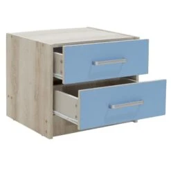 Κομοδίνο παιδικό Looney Pakoworld με 2 συρτάρια χρώμα Castillo-μπλε 47,5x40,5x40,5εκ -Vougioukas komothino paithiko looney pakoworld me 2 sirtaria chroma castillo mple 475 405 405ek 2