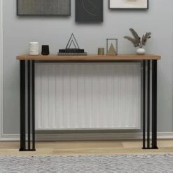 Κονσόλα Bruce Pakoworld καρυδί 100x18x88εκ