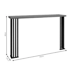 Κονσόλα Bruce Pakoworld καρυδί 100x18x88εκ -Vougioukas konsola bruce pakoworld karithi 100 18 88ek 3