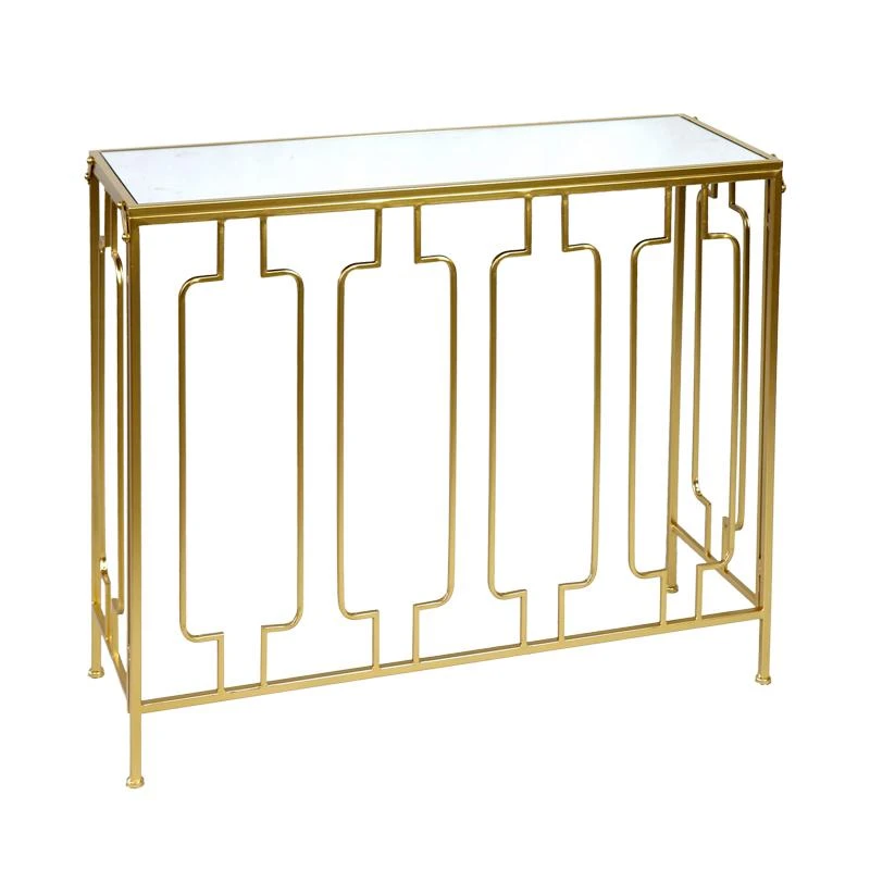 Κονσόλα Sieni Inart χρυσό μέταλλο-γυαλί καθρέπτη 91.4x31.8x77.5εκ 2 Κονσόλα Sieni Inart χρυσό μέταλλο-γυαλί καθρέπτη 91.4x31.8x77.5εκ - Image 2
