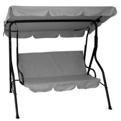 Fenia Κούνια Μεταλλική 3 θέσεων Ανθρακί 170x110x153εκ