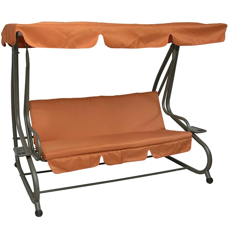 Sonia Κούνια Μεταλλική 3 θέσεων Ανθρακί 200x125x170εκ 2 Sonia Κούνια Μεταλλική 3 θέσεων Ανθρακί 200x125x170εκ - Image 2