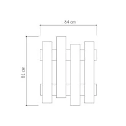 Κρεμάστρα Wave Pakoworld ανθρακί μελαμίνης 64x4x81εκ -Vougioukas kremastra wave pakoworld anthraki melaminis 64 4 81ek 3