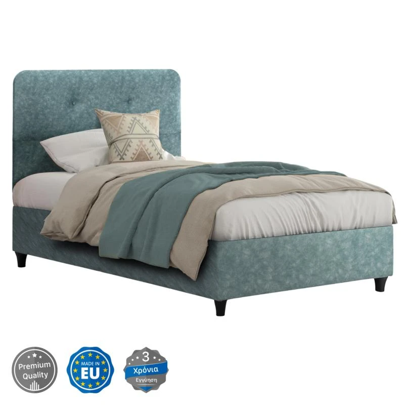 ΚΡΕΒΑΤΙ DOLORES LIGHT GREEN HM648.27 ΓΙΑ ΣΤΡΩΜΑ 120x200 εκ. 1 ΚΡΕΒΑΤΙ DOLORES LIGHT GREEN HM648.27 ΓΙΑ ΣΤΡΩΜΑ 120x200 εκ.