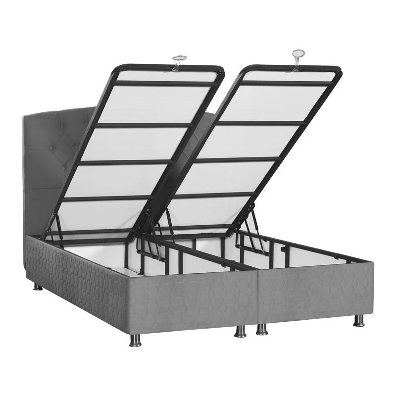 Κρεβάτι Lanse Pakoworld διπλό με αποθηκευτικό χώρο ανθρακί 160x200εκ 1 Κρεβάτι Lanse Pakoworld διπλό με αποθηκευτικό χώρο ανθρακί 160x200εκ