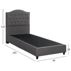 ΚΡΕΒΑΤΙ MALENA ΑΠΟ ΓΚΡΙ ΒΕΛΟΥΔΟ HM651.10 ΓΙΑ ΣΤΡΩΜΑ 90x200 εκ. 9 ΚΡΕΒΑΤΙ MALENA ΑΠΟ ΓΚΡΙ ΒΕΛΟΥΔΟ HM651.10 ΓΙΑ ΣΤΡΩΜΑ 90x200 εκ. -Vougioukas krevati malena apo gkri veloitho hm651 10 gia stroma 90 200 ek 1 2