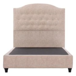 ΚΡΕΒΑΤΙ MALENA ΑΠΟ ΜΠΕΖ ΥΦΑΣΜΑ NUBUCK HM647.22 ΓΙΑ ΣΤΡΩΜΑ 120x200 εκ. -Vougioukas krevati malena apo mpez iphasma nubuck hm647 22 gia stroma 120 200 ek 1 3