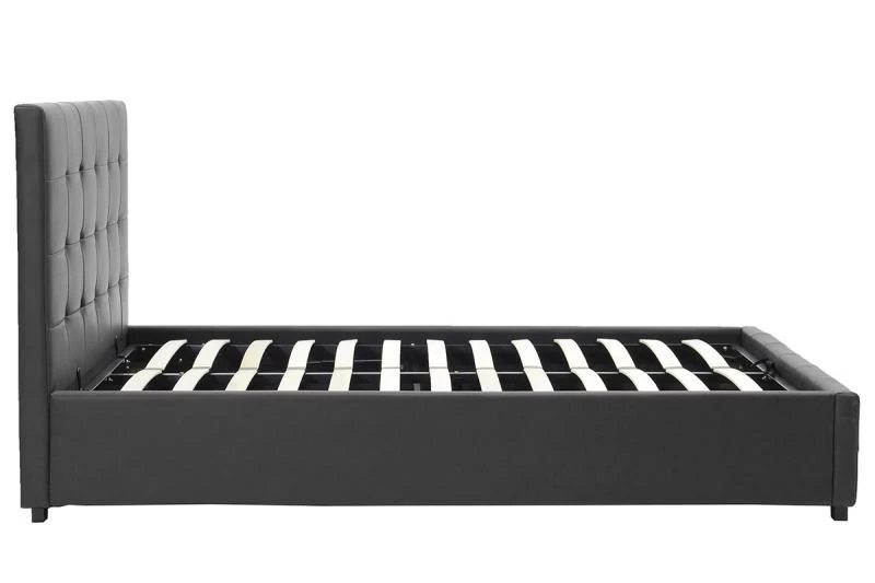 Κρεβάτι Roi Pakoworld διπλό 160x200 PU μαύρο ματ + αποθηκευτικό χώρο 5 Κρεβάτι Roi Pakoworld διπλό 160x200 PU μαύρο ματ + αποθηκευτικό χώρο - Image 5