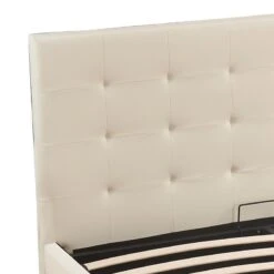 Κρεβάτι διπλό με αποθηκευτικό χώρο Cankere Pakoworld Pu σε κρεμ απόχρωση 160x200εκ -Vougioukas krevati thiplo me apothikeitiko choro cankere pakoworld pu se krem apochrosi 160 200ek 4