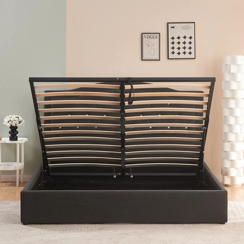 Κρεβάτι διπλό με αποθηκευτικό χώρο Majore Pakoworld ανθρακί ύφασμα 160x200εκ 4 Κρεβάτι διπλό με αποθηκευτικό χώρο Majore Pakoworld ανθρακί ύφασμα 160x200εκ - Image 4