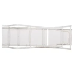 ΞΑΠΛΩΣΤΡΑ ΑΛΟΥΜΙΝΙΟΥ WAKANAΛΕΥΚΗ ΜΕ TEXTLINE ΛΕΥΚΟ HM5133.02 194x54-66x30 Cm. -Vougioukas ksaplostra aloiminioi wakana leiki me te tline leiko hm5133 02 194 54 66 30 cm 1 4