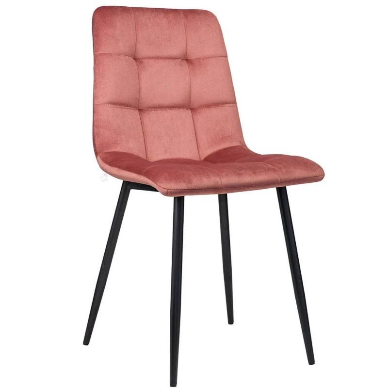 Loris Καρέκλα Μεταλλική Βελουτέ 46x54.5x89εκ 2 Loris Καρέκλα Μεταλλική Βελουτέ 46x54.5x89εκ - Image 2