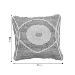 Μαξιλάρι Foliens Inart φυσικό-εκρού 100% γιούτα 45x45x2.5εκ -Vougioukas maksilari foliens inart phisiko ekroi 100 gioita 45 45 2 5ek 3