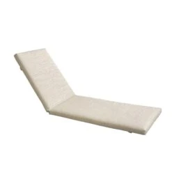 SUNLOUNGER Μαξιλάρι Ξαπλώστρας Textilene 196(78+118)x60x7εκ Μπεζ με Φερμουάρ & Velcro (Foam+Polyester)