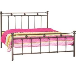 No 37 Κρεβάτι Μεταλλικό Υπέρδιπλο 170x210x95εκ Για Στρώμα 160x200