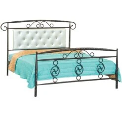 No 78 Κρεβάτι Μεταλλικό Διπλό 160x210x95εκ Για Στρώμα 150x200