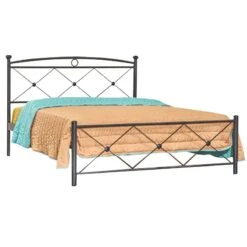 No 12 Κρεβάτι Μεταλλικό Υπέρδιπλο 170x210x95εκ Για Στρώμα 160x200
