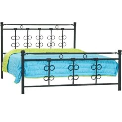 No 65 Κρεβάτι Μεταλλικό Υπέρδιπλο 170x210x95εκ Για Στρώμα 160x200