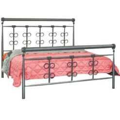 No 64 Κρεβάτι Μεταλλικό Ημίδιπλο 120x200x95εκ Για Στρώμα 110x190