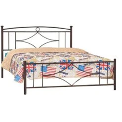No 17 Κρεβάτι Μεταλλικό Διπλό 160x210x95εκ Για Στρώμα 150x200