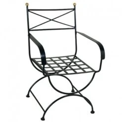 Πολυθρόνα Χιαστή Fer Forge 58x58x89εκ