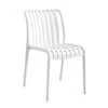 MODA Καρέκλα Στοιβαζόμενη PP - UV Protection, 47x60x80εκ Απόχρωση Άσπρο