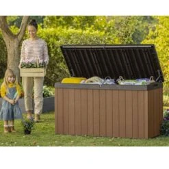 Darwin Πλαστικό Μπαούλο Αποθήκευσης 380lt 132.2x55.7x47.4εκ -Vougioukas mpaoula kipou apothikefis 7