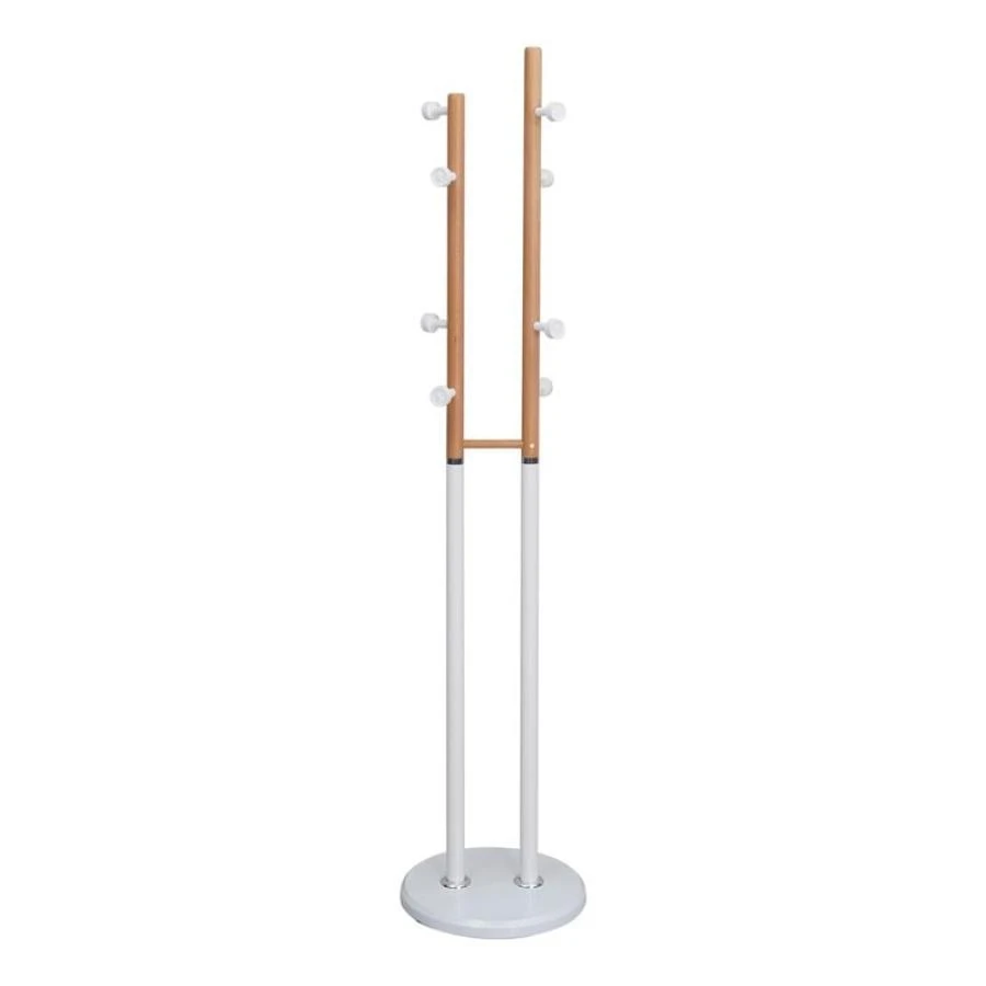 NORDIC DUO Καλόγερος Φ37x170εκ Μέταλλο Βαφή Άσπρο, Φυσικό 1 NORDIC DUO Καλόγερος Φ37x170εκ Μέταλλο Βαφή Άσπρο, Φυσικό