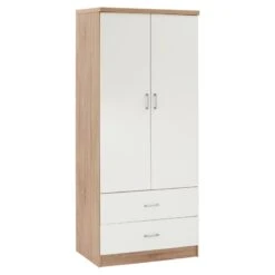 ΝΤΟΥΛΑΠΑ 2ΦΥΛΛΗ ME 2 ΣΥΡΤΑΡΙΑ REINA HM338.06 SONAMA-ΛΕΥΚΗ 80Χ42,5Χ180,5Υ εκ.